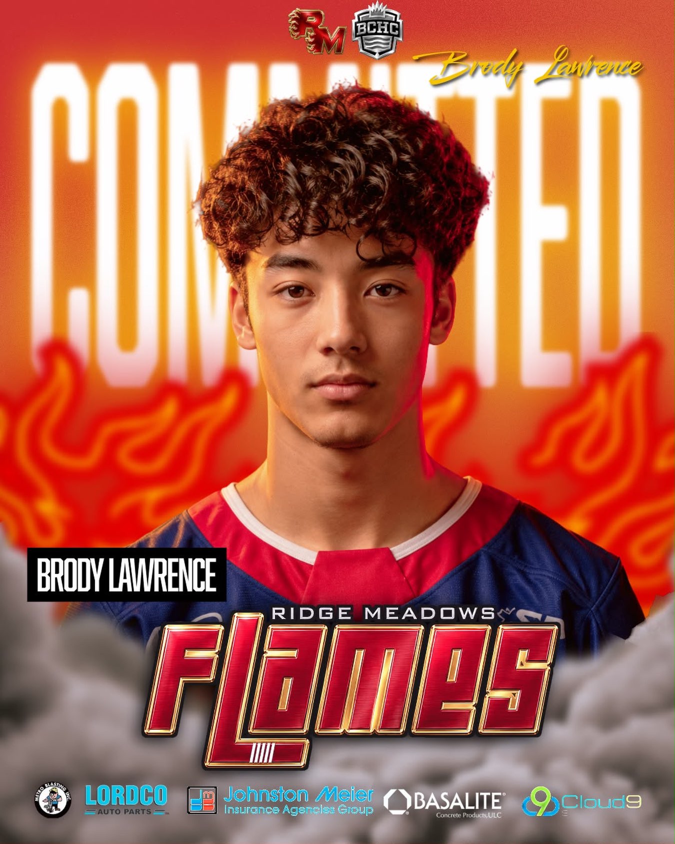 COMMITTED‼️‼️
We are proud to announce the commitment of Brody Lawrence (F-2008) for the 2026/27 season.  Brody is from Coquitlam, BC.  He was an AP with us last season and he had a great three-year career with @vnechiefs_aaa of the @bcehl_aaa zone program from U17AAA to U18AAA where he served as an assistant captain this past season on the U18AAA team.  Brody is a another high character athlete to join our program.  He has a high hockey IQ, possess a strong work ethic, and competes every shift.  We are excited to have him join Ridge and wear our Red, White, & Gold!
Welcome to the Flames, Brody!
🔥🔥🔥