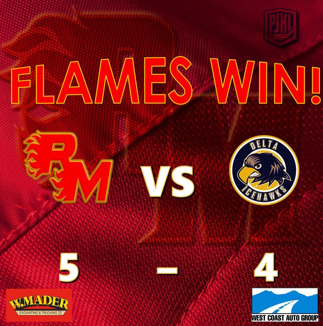 5-4 OT W @ The Cam!

Next up is game 2 vs Delta - Friday back at The Cam!

🔥🔥🔥🔥