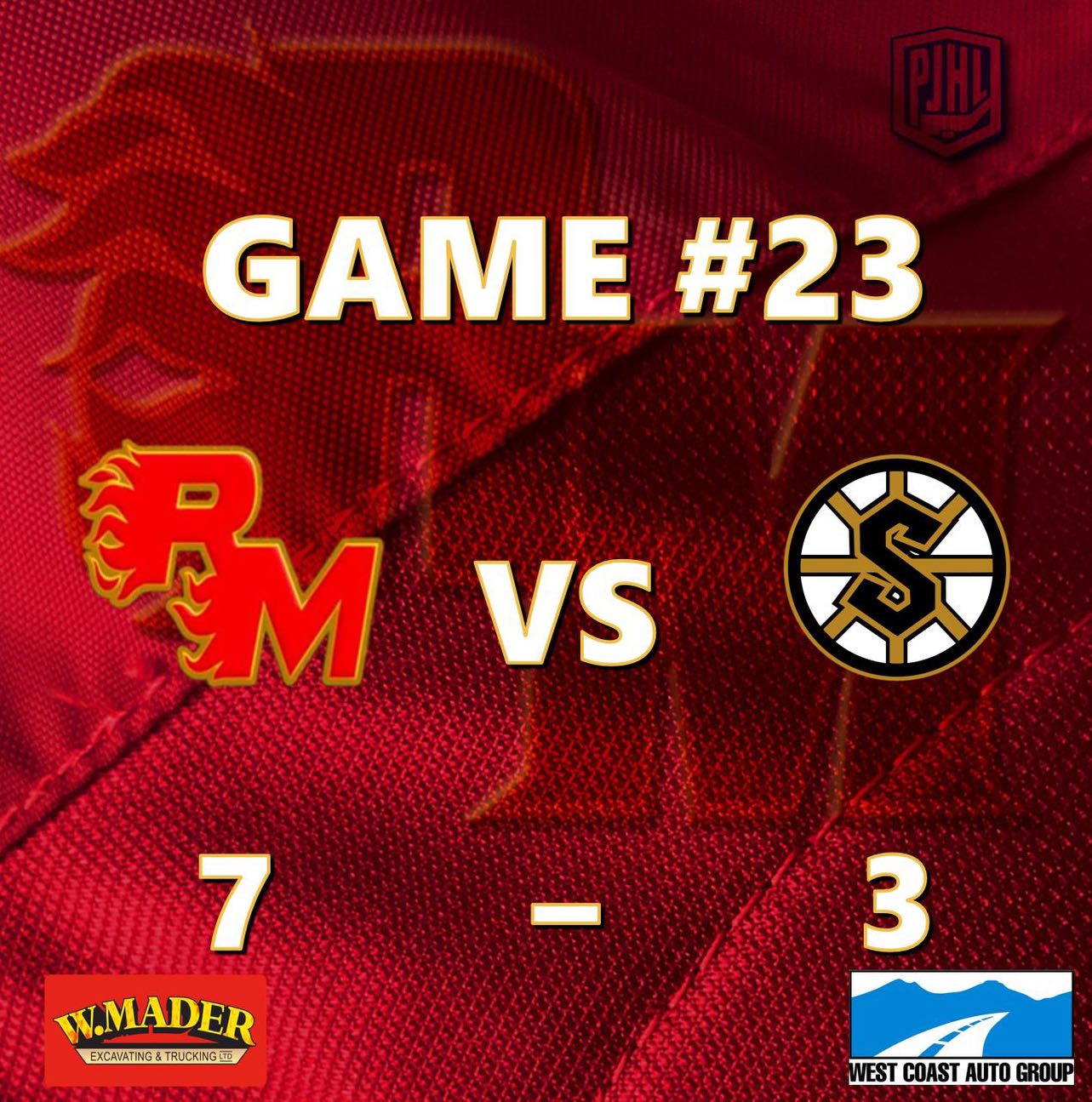 7-3 W @ The Cam!

Next up is Burnaby Sunday in Burnaby! 

🔥🔥🔥🔥