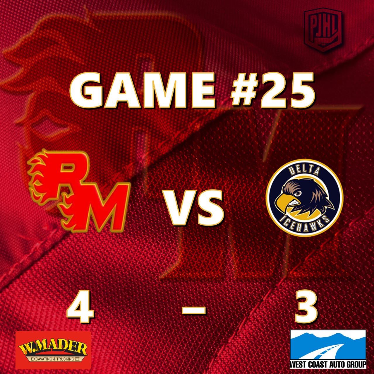 4-3 OT W @ The Cam!

Next up is Richmond tomorrow in Richmond!

🔥🔥🔥🔥