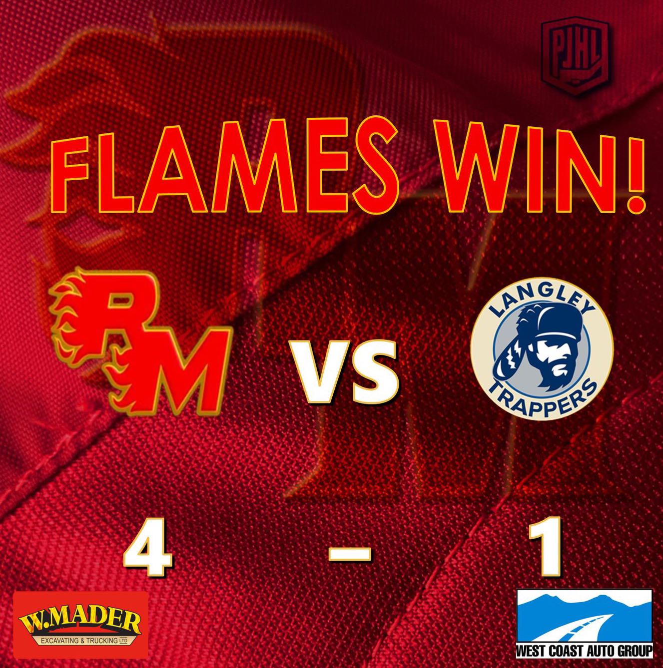 4-1 W @ The Cam!

Next up is game 3 Tuesday in Langley!

🔥🔥🔥🔥