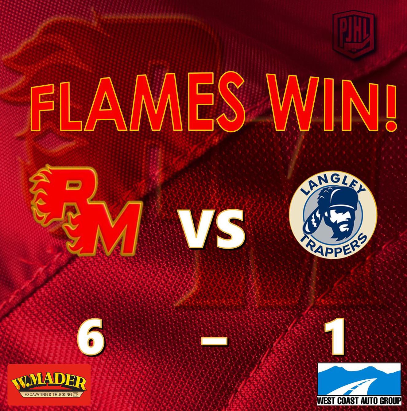6-1 W @ The Lodge!

Next up is game 4 Thursday in Langley!

🔥🔥🔥🔥